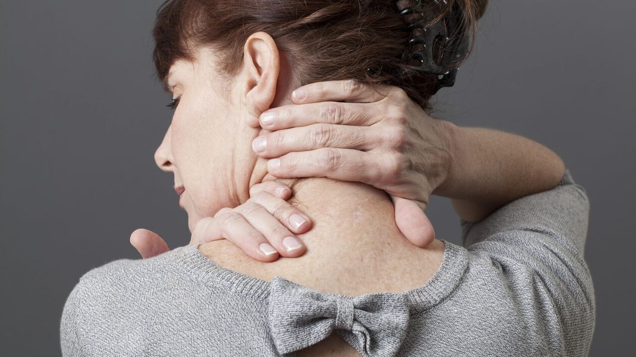 Cervical spine degeneration causes neck pain