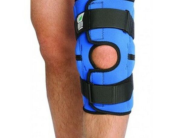 Tape immobilization to reduce the load on the knee joint when arthritis is more severe