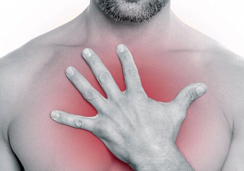 Chest pain is a symptom of thoracic spondylosis