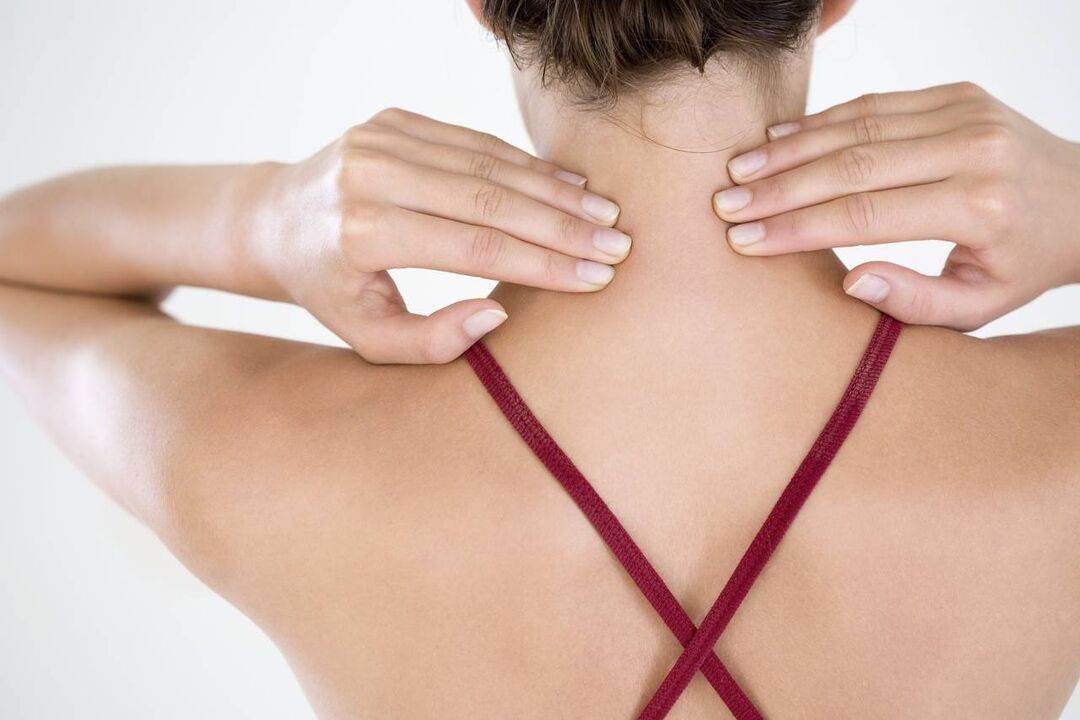Self-massage of the neck to treat osteoarthritis