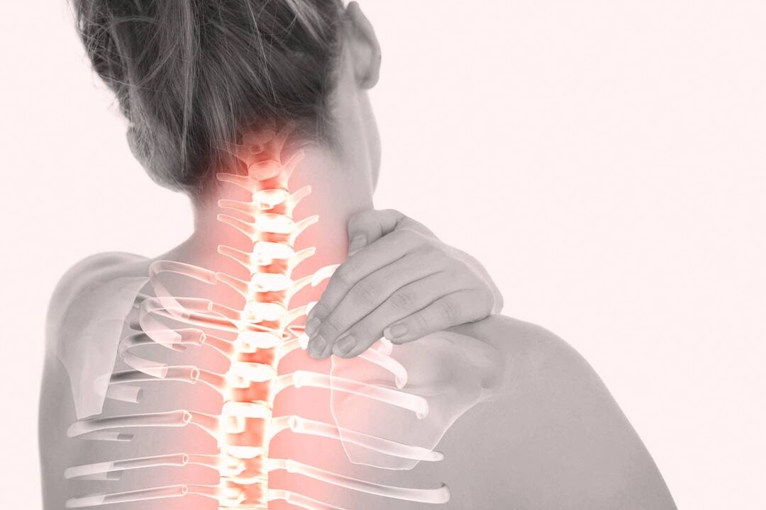 pain in the cervical spine due to osteoarthritis